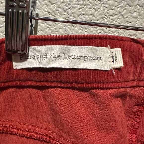 Pilcro and the Letter Press Burnt Orange High Rise Skinny Size 26 - Picture 9 of 11
